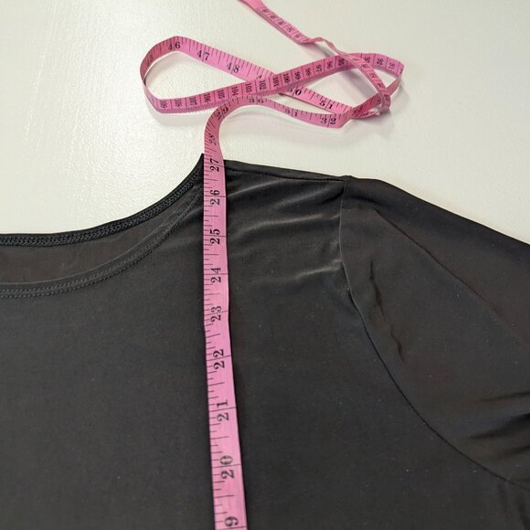 Onzie Flow One Size Fits All *(XS, S, M) Black Sheer High/Low Workout Top - Picture 6 of 10